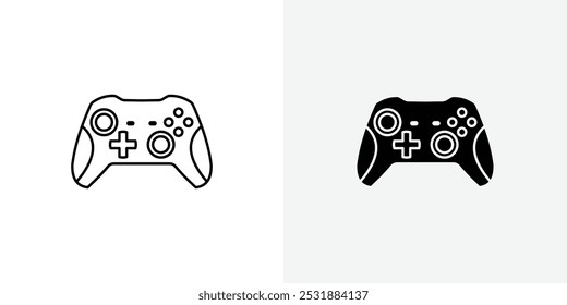 Conjunto de ícones de vetor do Gamepad. Ilustrador de vetor de ações. EPS 10