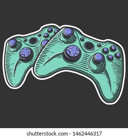 Gamepad Vector Concept Doodle Sketch Style Stock Vector (Royalty Free ...