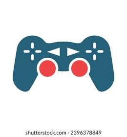 Gamepad Vector Glyph Two Color Icons For Personal And Commercial Use.
