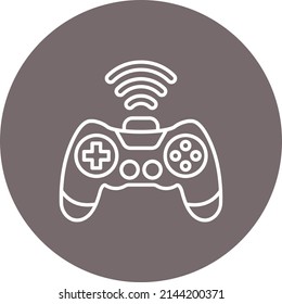 Gamepad vector icon. Can be used for printing, mobile and web applications.