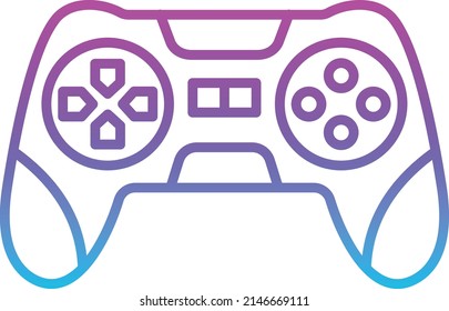 Gamepad-Vektorsymbol. Kann für Druck-, Mobil- und Web-Anwendungen verwendet werden.