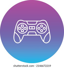 Gamepad vector icon. Can be used for printing, mobile and web applications.