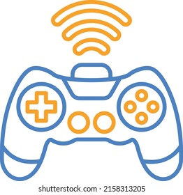 Gamepad vector icon. Can be used for printing, mobile and web applications.
