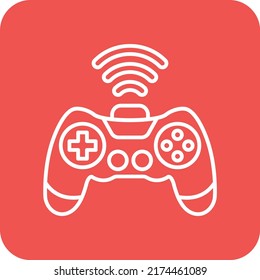 Gamepad vector icon. Can be used for printing, mobile and web applications.