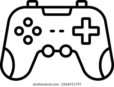 Gamepad vector icon. Can be used for printing, mobile and web applications.