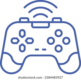 Gamepad vector icon. Can be used for printing, mobile and web applications.
