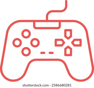 Gamepad vector icon. Can be used for printing, mobile and web applications.
