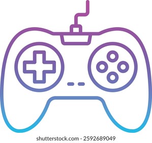 Gamepad vector icon. Can be used for printing, mobile and web applications.