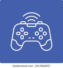 Gamepad vector icon. Can be used for printing, mobile and web applications.