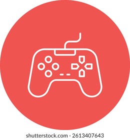 Gamepad vector icon. Can be used for printing, mobile and web applications.
