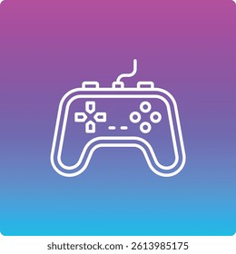 Gamepad vector icon. Can be used for printing, mobile and web applications.