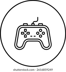 Gamepad vector icon. Can be used for printing, mobile and web applications.