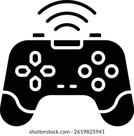 Gamepad vector icon. Can be used for printing, mobile and web applications.