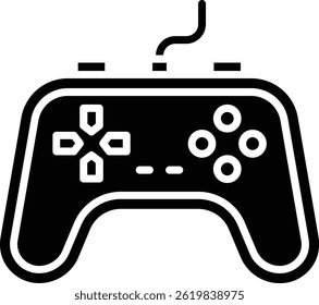 Gamepad vector icon. Can be used for printing, mobile and web applications.