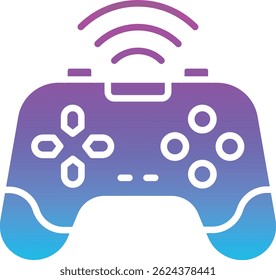 Gamepad vector icon. Can be used for printing, mobile and web applications.
