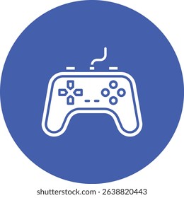 Gamepad vector icon. Can be used for printing, mobile and web applications.