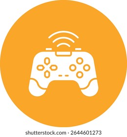 Gamepad vector icon. Can be used for printing, mobile and web applications.