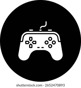 Icono de Vector de Gamepad. Se puede utilizar para aplicaciones de impresión, móviles y de Web.