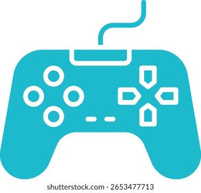 Gamepad vector icon. Can be used for printing, mobile and web applications.
