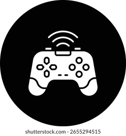 Ícone de vetor do Gamepad. Pode ser usado para impressão, aplicativos móveis e da Web.