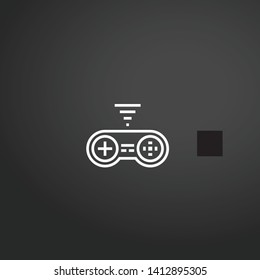 Gamepad vector icon. Gamepad concept stroke symbol design. Thin graphic elements vector illustration, outline pattern for your web site design, logo, UI. EPS 10.