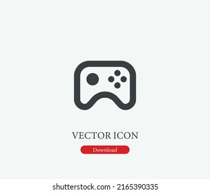 Gamepad vector icon. Editable stroke. Symbol in Line Art Style for Design, Presentation, Website or Mobile Apps Elements, Logo. Joystick symbol illustration. Pixel vector graphics - Vector