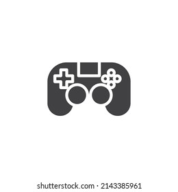 Gamepad vector icon. filled flat sign for mobile concept and web design. Video game control glyph icon. Symbol, logo illustration. Vector graphics