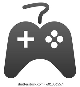 Gamepad vector icon. Flat symbol with gradient. Pictogram is isolated on a white background. Designed for web and software interfaces.