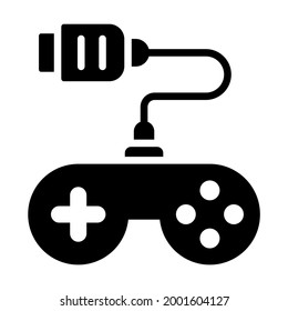 Gamepad vector Icon-  Glyph style high quality vector illustration.