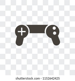 Gamepad vector icon isolated on transparent background, Gamepad logo concept