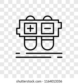 Gamepad vector icon isolated on transparent background, Gamepad logo concept