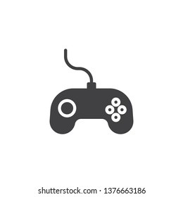 Gamepad vector icon. Joystick filled flat sign for mobile concept and web design. Console game controller glyph icon. Symbol, logo illustration. Pixel perfect vector graphics
