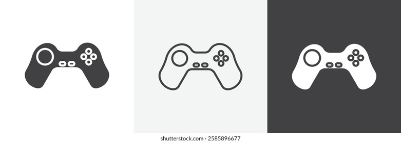 Gamepad vector icons collection graphic designs for ui designs