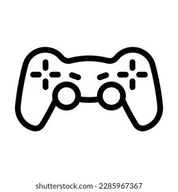 Diseño de iconos de la línea del vector Gamepad