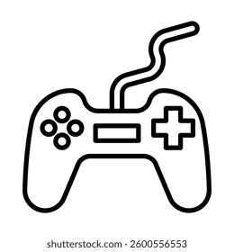 Gamepad Vector Line Icon Design