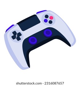 Gamepad video game controller isolated, gaming and technology concept