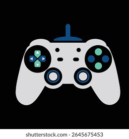 Gamepad, video game controller Vector illustration.