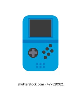 Juego de video Gamepad. Ilustración vectorial de diseño plano.