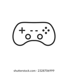 Gamepad wireless, linear icon. Line with editable stroke