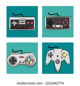 Gamepads technology icons