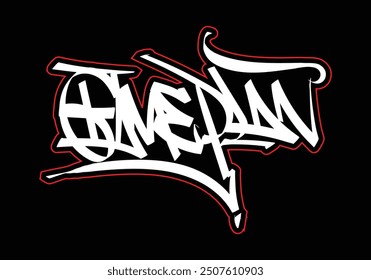 GAMEPLAN graffiti tag style design