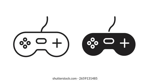 Vetor de ícone de jogabilidade editável. conjunto de vetores pretos