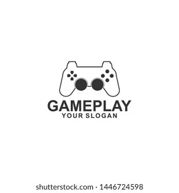 Console Game Logo Line Art Illustration Stock Vector (Royalty Free ...