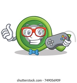 Gamer adhesive tape character cartoon vector illustration