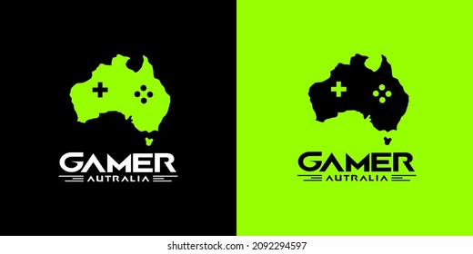 gamer australia, controller vector design for t shirt