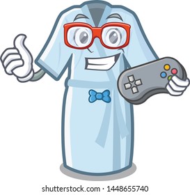 Gamer bathrobe stored in the character cupboard