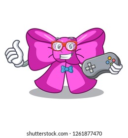 Gamer bow tie in character design trendy