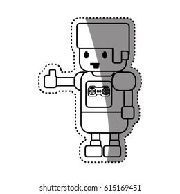 Gamer boy pixelated