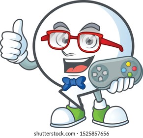 Gamer circle bubble isolated on white background.