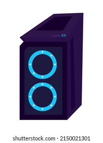 Gamer Computer Tower Technology Icon